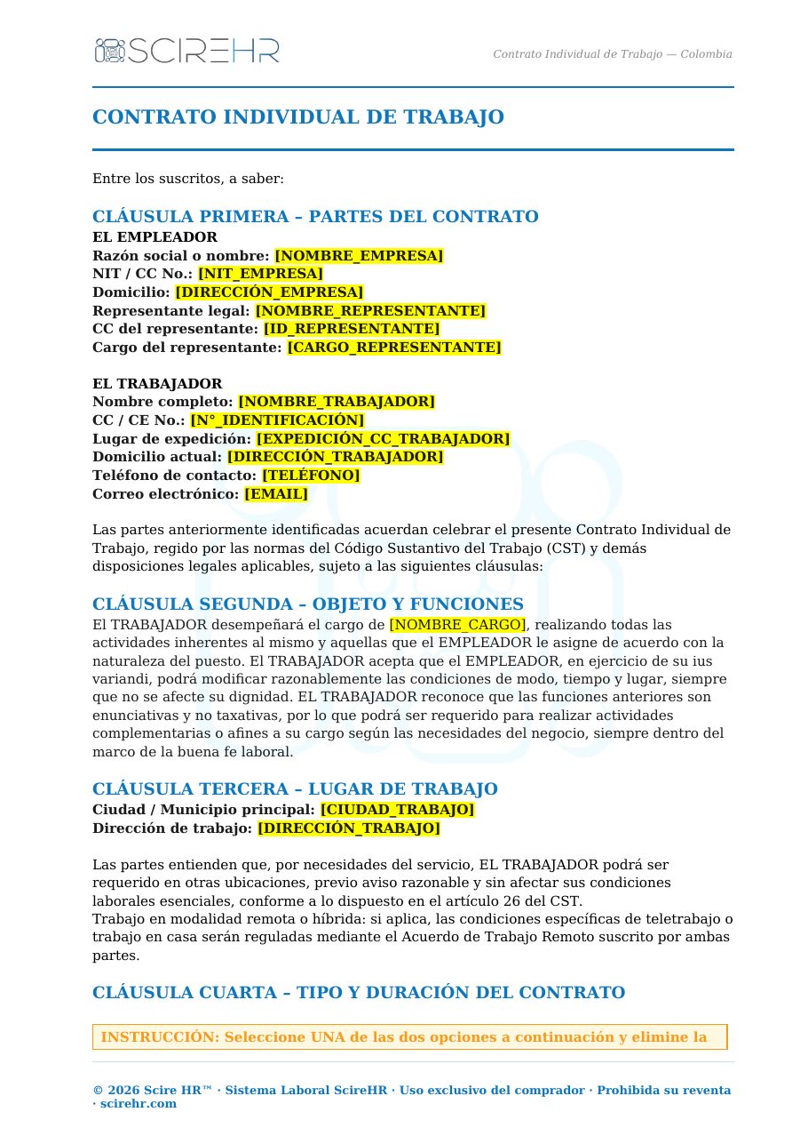 Página de muestra de un documento del Kit 1